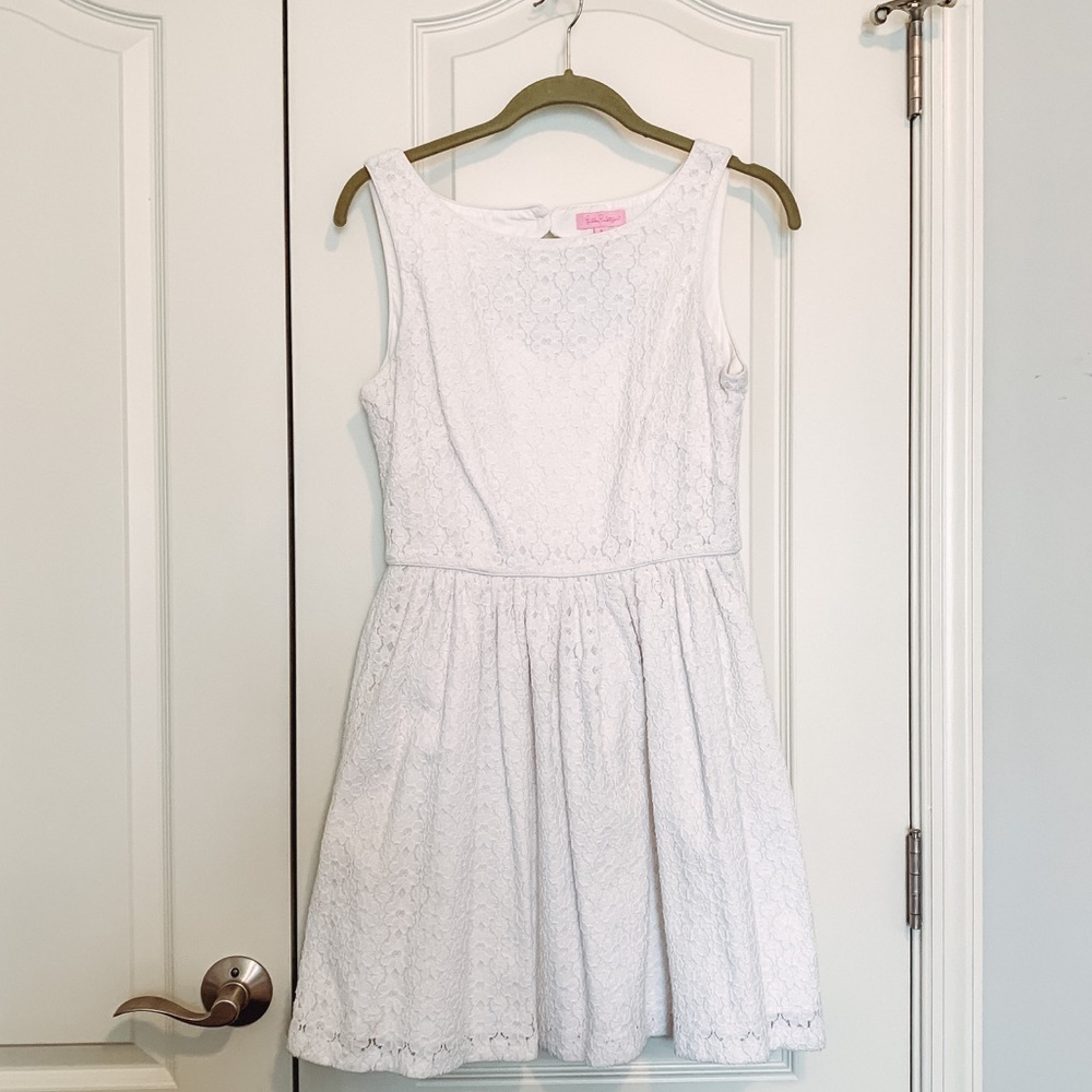 Lilly Pulitzer white lace dress